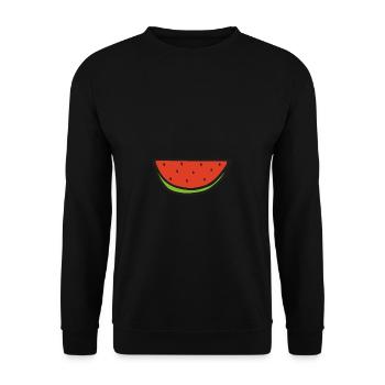 Pastèque - Sweat-shirt Unisexe - noir - Devant - Alina (178cm) & Michal (187cm)