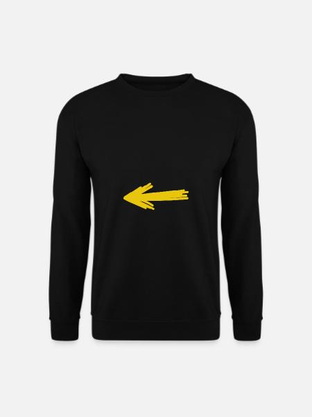 Arrow character symbol design - Unisex Sweatshirt - black