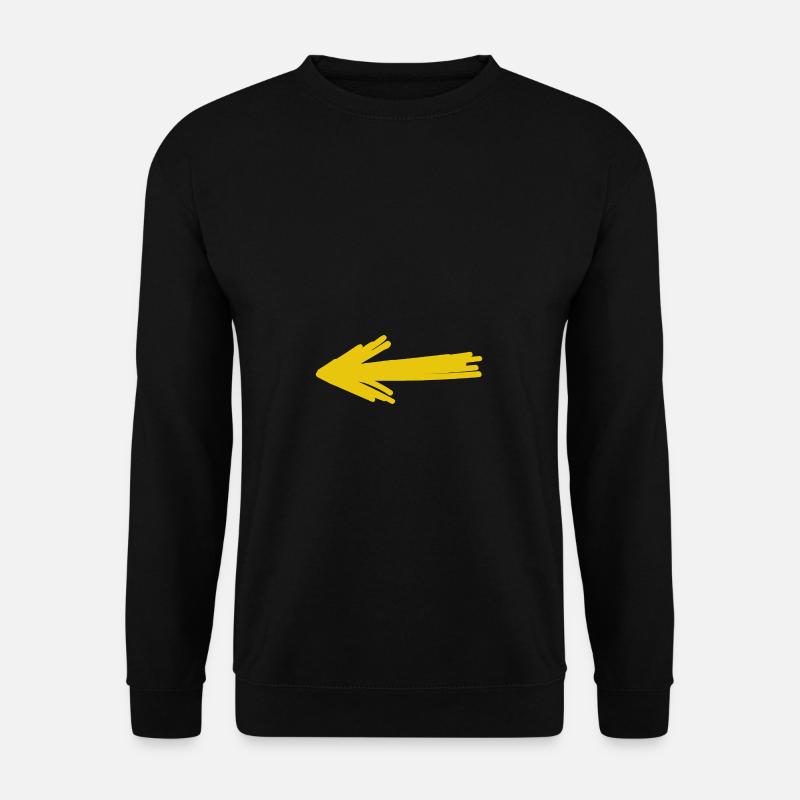 Flèche caractère icône design - Sweat-shirt Unisexe - noir