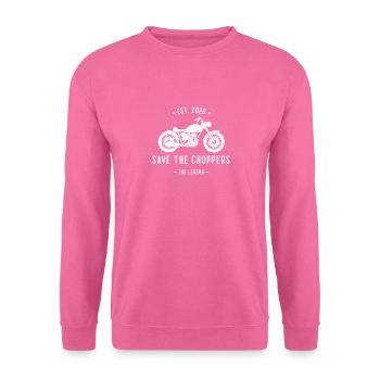 Save the Choppers - The Legend - blanc - Sweat-shirt Unisexe - rose - Devant