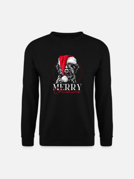 Santa LAGOTTO ROMAGNOLO Merry Christmas Wilsigns - Unisex Pullover - Schwarz