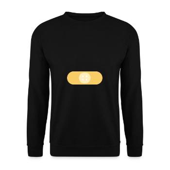 Patch Sweet Pastel Colors - Unisex Sweatshirt - black - Front - Alina (178cm) & Michal (187cm)