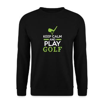 minigolf - Unisex Pullover - Schwarz - Vorne - Alina (178cm) & Michal (187cm)