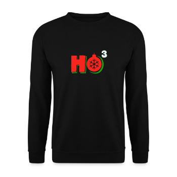 Santa Claus - Unisex Sweatshirt - black - Front - Alina (178cm) & Michal (187cm)