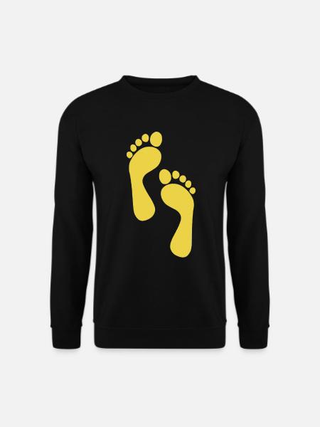 Fußspur - Unisex Pullover - Schwarz