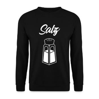 Salz - Pfeffer Partnerlook P64 A - Unisex Pullover - Schwarz - Vorne - Alina (178cm) & Michal (187cm)