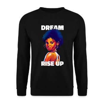 Histoire des Noirs Fierté Citation Cadeau - Sweat-shirt Unisexe - noir - Devant - Alina (178cm) & Michal (187cm)