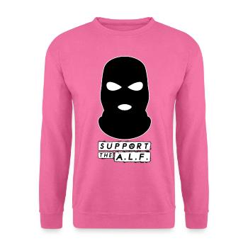 Soutenez le FAL (Front de libération des animaux) - Sweat-shirt Unisexe - rose - Devant