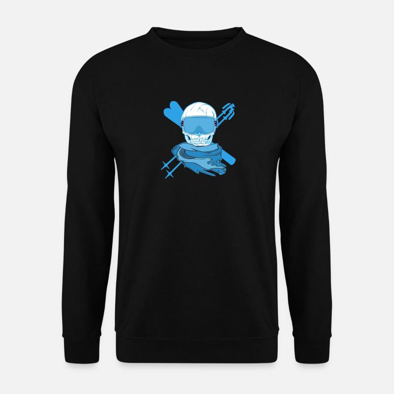 Skifahrer - Unisex Pullover - Schwarz