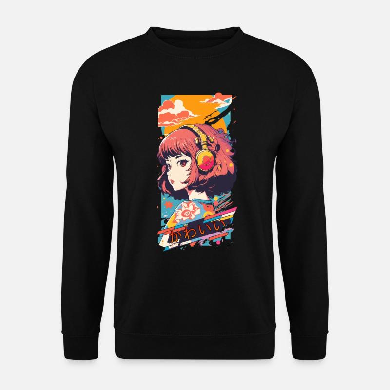 Anime Lofi - Unisex Sweatshirt - black