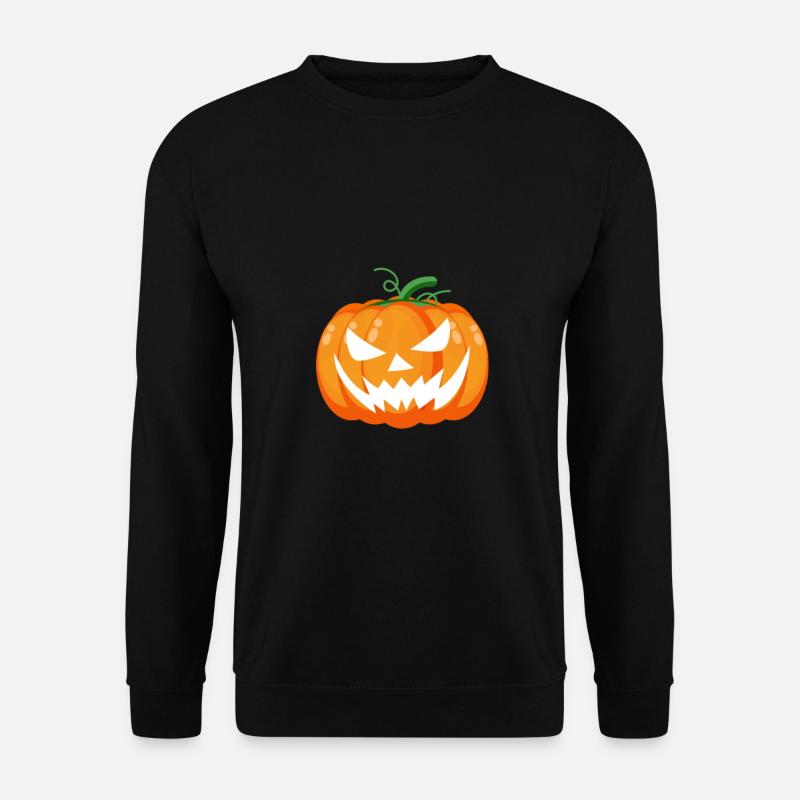 Halloween-Kürbis - Unisex Pullover - Schwarz
