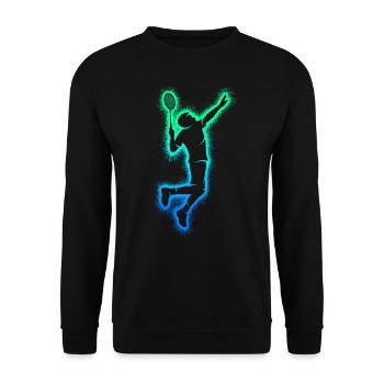 Joueurs de badminton Badminton Enfants Garçons Badminton - Sweat-shirt Unisexe - noir - Devant - Alina (178cm) & Michal (187cm)