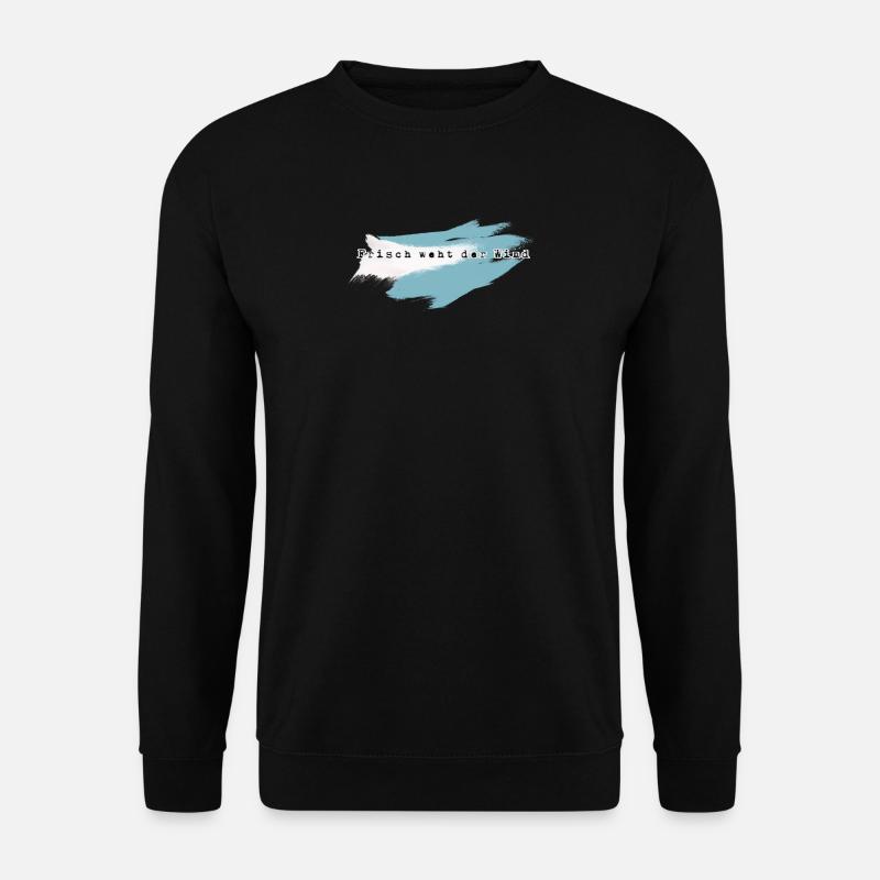 Frisch weht der Wind (Le vent souffle frais) - Sweat-shirt Unisexe - noir