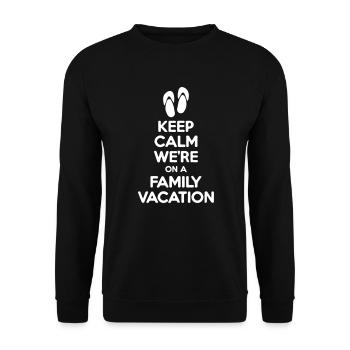 Where to Find the Best Family Vacation - Unisex Sweatshirt - black - Front - Alina (178cm) & Michal (187cm)