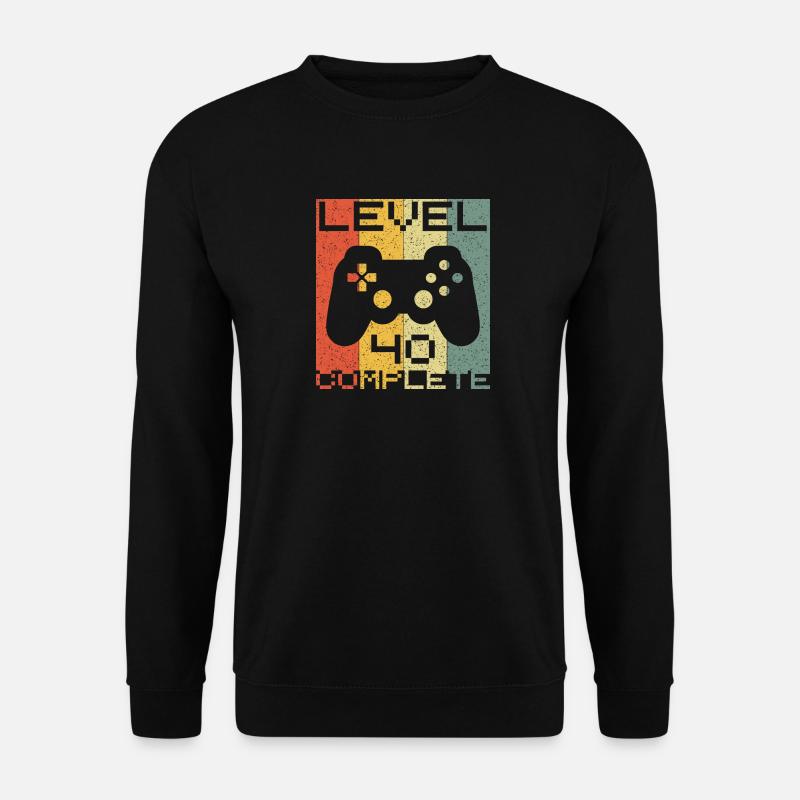 Level 40 complete - Unisex Pullover - Schwarz