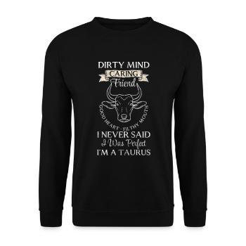 Sternzeichen Astrologie Mai Sternbild - Unisex Pullover - Schwarz - Vorne - Alina (178cm) & Michal (187cm)