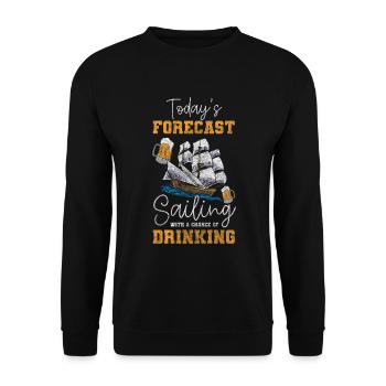 Voilier Sea Anchor Holiday - Sweat-shirt Unisexe - noir - Devant - Alina (178cm) & Michal (187cm)