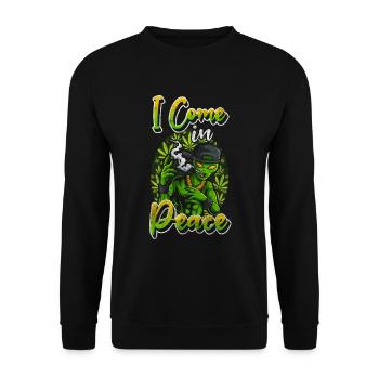 Vaisseau spatial extraterrestre Science-fiction extraterrestre - Sweat-shirt Unisexe - noir - Devant - Alina (178cm) & Michal (187cm)
