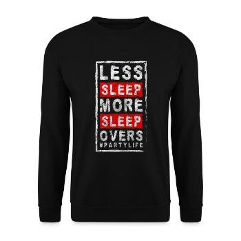 Feier Alkohol Lustig - Unisex Pullover - Schwarz - Vorne - Alina (178cm) & Michal (187cm)