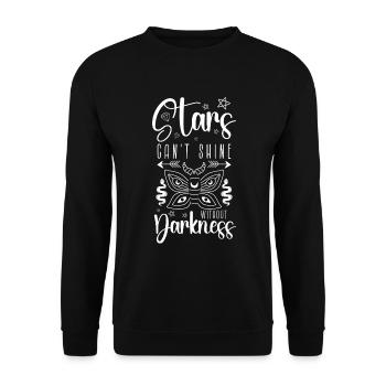 Capteur de rêves Motivation Rêves - Sweat-shirt Unisexe - noir - Devant - Alina (178cm) & Michal (187cm)