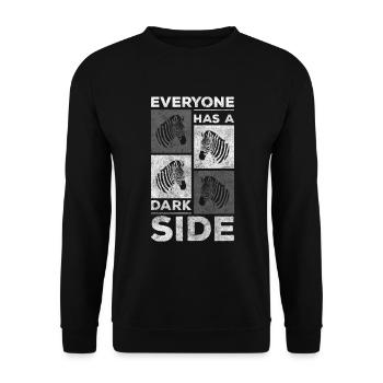 Militants des droits des animaux sauvages du zèbre Kenya - Sweat-shirt Unisexe - noir - Devant - Alina (178cm) & Michal (187cm)