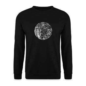 Vintage Volleyball - Vintages Handball Design - Unisex Sweatshirt - black - Front - Alina (178cm) & Michal (187cm)