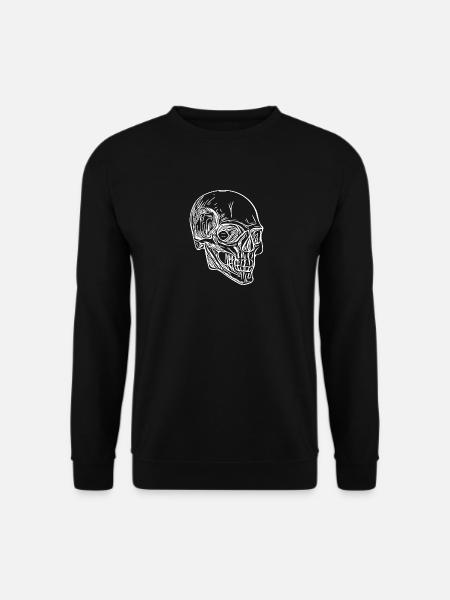 Skull Bone Halloween Skull - Unisex Sweatshirt - black