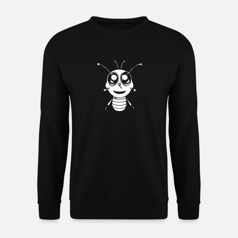Little cute smiling bee - Unisex Sweatshirt - black