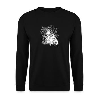 Terrain Splash Wave Motorcycling Motorcycle Style - Unisex Sweatshirt - black - Front - Alina (178cm) & Michal (187cm)