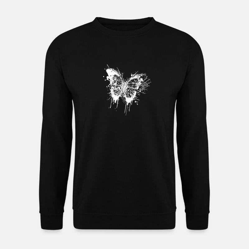Tatouage Ink Splash Butterfly - Sweat-shirt Unisexe - noir