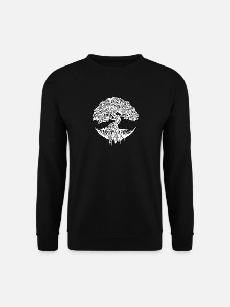 Eleganter Bonsai Baum - Unisex Pullover - Schwarz