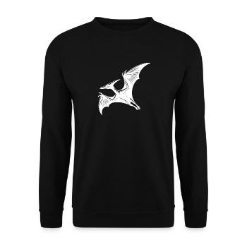 Dino volant, ptéranodon, ptérosaure, dinosaure - Sweat-shirt Unisexe - noir - Devant - Alina (178cm) & Michal (187cm)