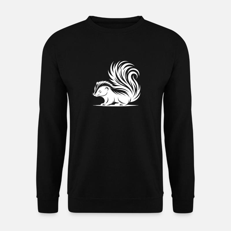 Cute cuddly skunk baby - Unisex Sweatshirt - black