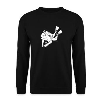 Équipement de formation Scuba Diver Scuba Diver - Sweat-shirt Unisexe - noir - Devant - Alina (178cm) & Michal (187cm)