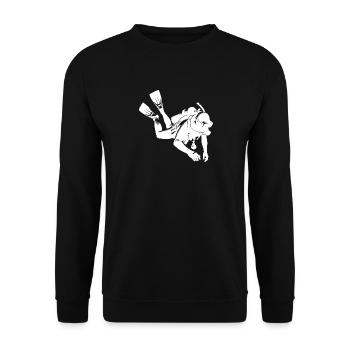 Plongeur récréatif Équipement de formation de plongée sous-marine - Sweat-shirt Unisexe - noir - Devant - Alina (178cm) & Michal (187cm)