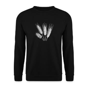 Différents types d’épis de céréales - Sweat-shirt Unisexe - noir - Devant - Alina (178cm) & Michal (187cm)