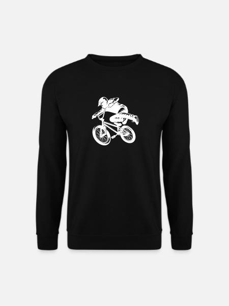 BMX Bike Stunt Rider Estilo de salto cuesta abajo - Sudadera unisex - negro