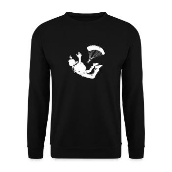 Deux parachutisme amateur - Sweat-shirt Unisexe - noir - Devant - Alina (178cm) & Michal (187cm)