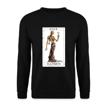 l’Arcane sans Nom - Sweat-shirt Unisexe - noir - Devant - Alina (178cm) & Michal (187cm)