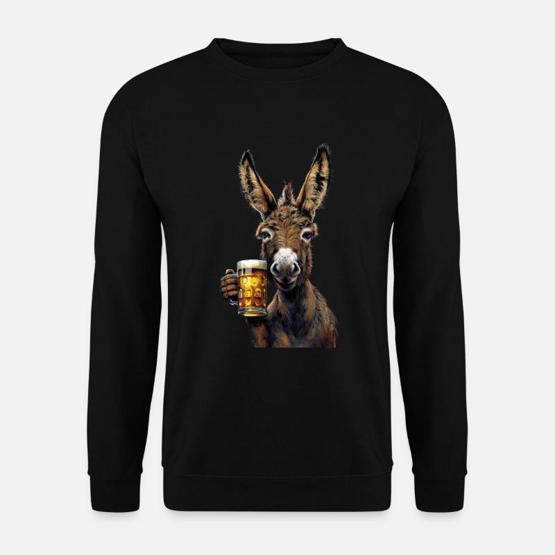 Esel - Unisex Pullover - Schwarz