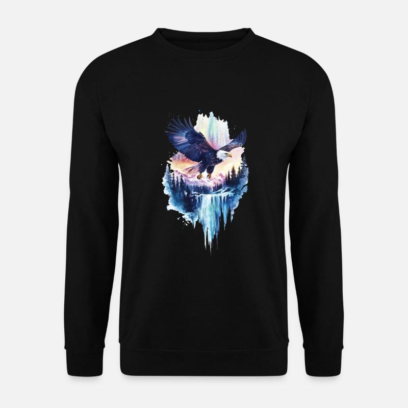 Adler - Unisex Pullover - Schwarz