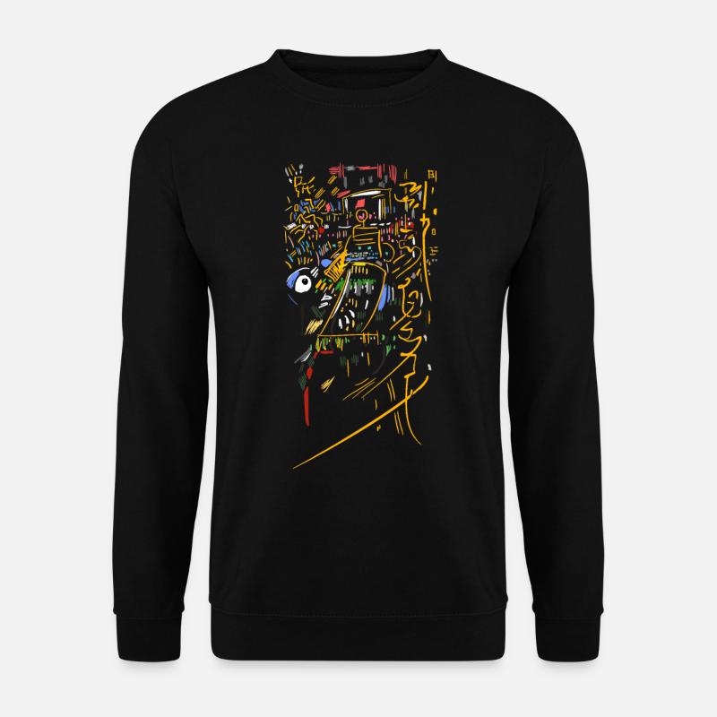 Abstract - Unisex Sweatshirt - black