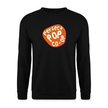 Perfect Pop Orange - Unisex Sweatshirt - black - Front - Alina (178cm) & Michal (187cm)