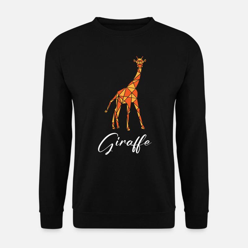 Giraffe Geometric - Unisex Pullover - Schwarz