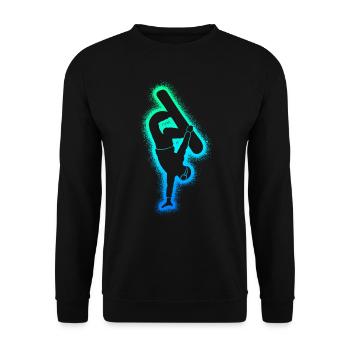Snowboarder Snowboarden Herren Snowboard Jungen - Unisex Pullover - Schwarz - Vorne - Alina (178cm) & Michal (187cm)