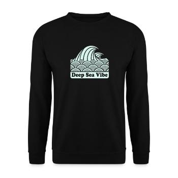 Deep sea vibe - Sweat-shirt Unisexe - noir - Devant - Alina (178cm) & Michal (187cm)