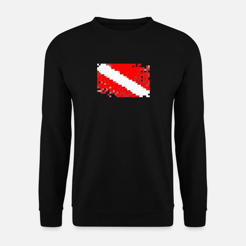 Tauchen Tauchen FLAG / Tauchen / Tauchen / Busseig / Tauchen - Unisex Pullover - Schwarz