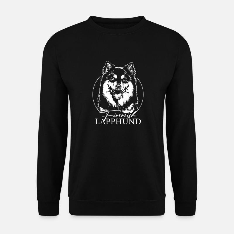 FINNISCHER LAPPHUND Finnish Lapphund Wilsigns Hund - Unisex Pullover - Schwarz