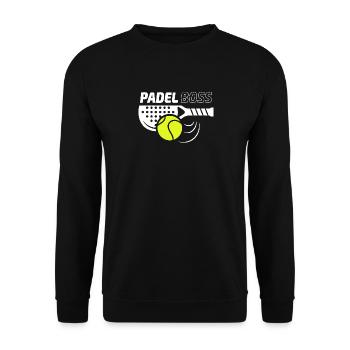 00511 Couleur du boss de padel - Sweat-shirt Unisexe - noir - Devant - Alina (178cm) & Michal (187cm)