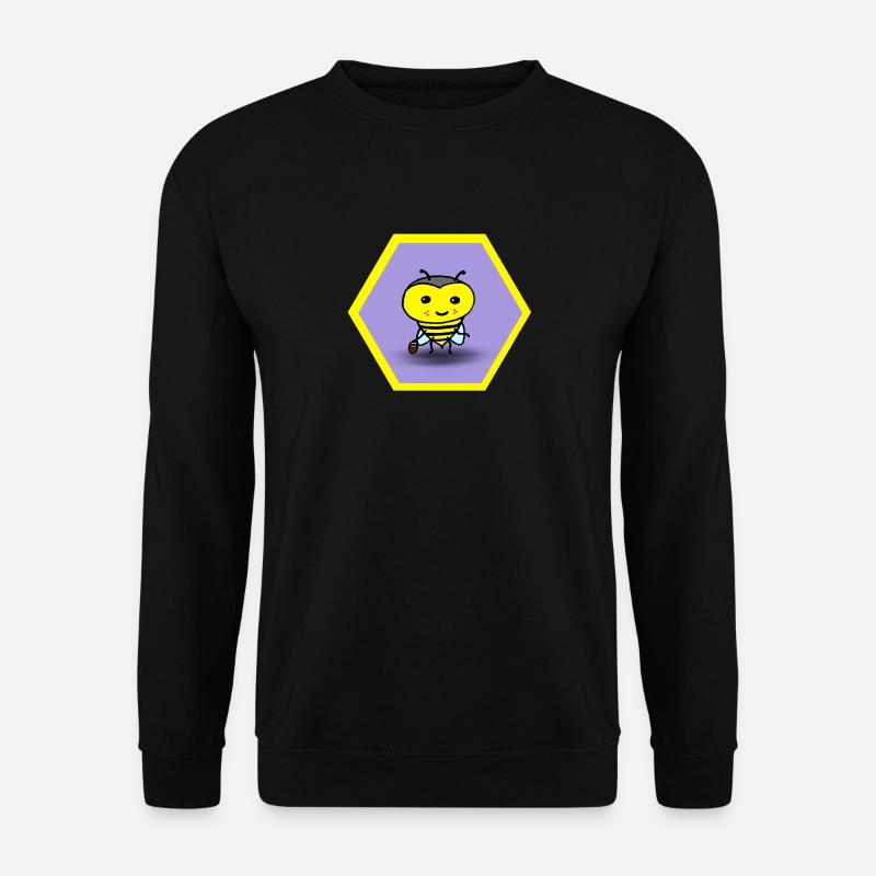 Biene mit Eimerchen - Unisex Pullover - Schwarz